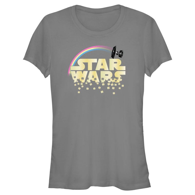 Junior's Women Star Wars St. Patrick's Day Classic Clover Logo T-Shirt, 1 of 5