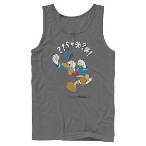 Men's Mickey & Friends Donald Duck Angry Jump Tank Top - 1 of 4