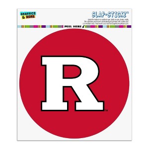 Rutgers Scarlet Knights Logo Automotive Car Window Locker Circle Bumper Sticker - 1 of 4
