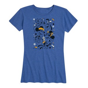 Women's - Disney - Halloween Collage Short Sleeve Graphic T-Shirt - 1 of 4