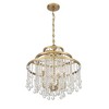 Savoy House Luna 4 - Light Chandelier in  Warm Brass - 2 of 4