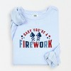 Simply Sage Market Baby You're A Firework Stars Lightweight Garment Dyed Sweatshirt - 2 of 4
