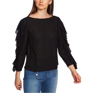 1.STATE Womens Ruffled Sleeve Cold Shoulder Blouse - 1 of 1
