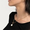Pompeii3 18k Yellow Gold Plated Fresh Water Pearl Cassis Necklace 18.5" - 2 of 3