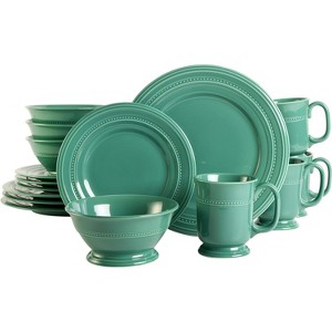 Gibson Elite Barberware 16 Piece Fine Ceramic Dinnerware Set - 1 of 4