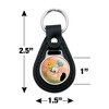 Adventure Time Finn And Jake Attack Friends Black Leather Keychain - 4 of 4