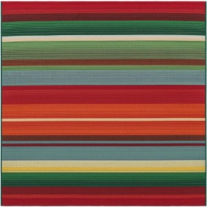Unique Loom    Outdoor Modern Jaco Area Rug - 1 of 4