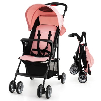 Safstar Foldable Lightweight Baby Stroller Kids Travel Pushchair 5-Point Safety System