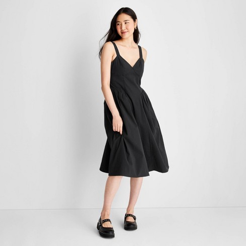Women's Strappy Red Fit And Flare Midi Dress - Future Collective™ with  Reese Blutstein Black 00
