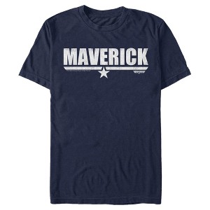 Men's Top Gun White Maverick Name With Logo T-Shirt - 1 of 4