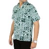 LA LEELA Mens Hawaiian Shirts Short Sleeve Button Down Shirt Floral Shirt Men Casual Vacation Party Caribbean Shirts for Men Funny - 3 of 3