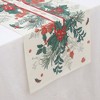 Unique Bargains Table Runner Rectangular Winter Christmas Pattern 13 Linen Colorful 1 Pc - 3 of 3