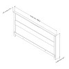 HomeStock Full/Queen Headboard (54/60'') - 3 of 4