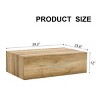 Rectangle Wood Coffee Table Block Central Table MDF Tea Table-Cuddlewood - 4 of 4