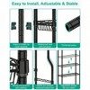 Bathroom Organizer Over Toilet Storage 4 Tier Metal Shelf Rack Black Space Saver with Adjustable Shelves and Baskets - 4 of 4