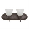 Yosemite Home Decor 4992-2DB 2-Light Bathroom Vanity, Dark Brown - 2 of 4