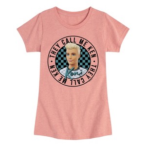 Girls' - Barbie - They Call Me Ken Fitted Short Sleeve Graphic T-Shirt - 1 of 4