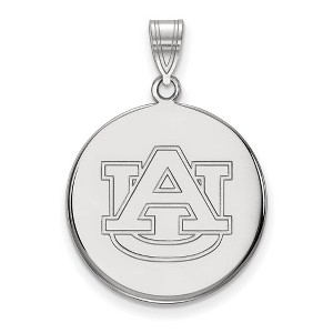 Black Bow Jewelry 14k White Gold Auburn Tigers NCAA Large Pendant - 1 of 3