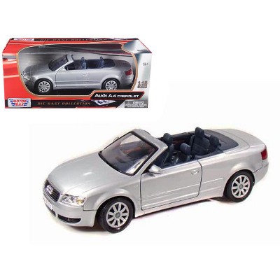 Toevlucht Rust uit koppeling 2004 Audi A4 Cabriolet Silver 1/18 Diecast Model Car By Motormax : Target