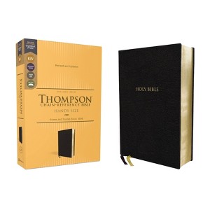 Kjv, Thompson Chain-Reference Bible, Handy Size, European Bonded Leather, Black, Red Letter, Comfort Print - by  Zondervan (Leather Bound) - 1 of 1