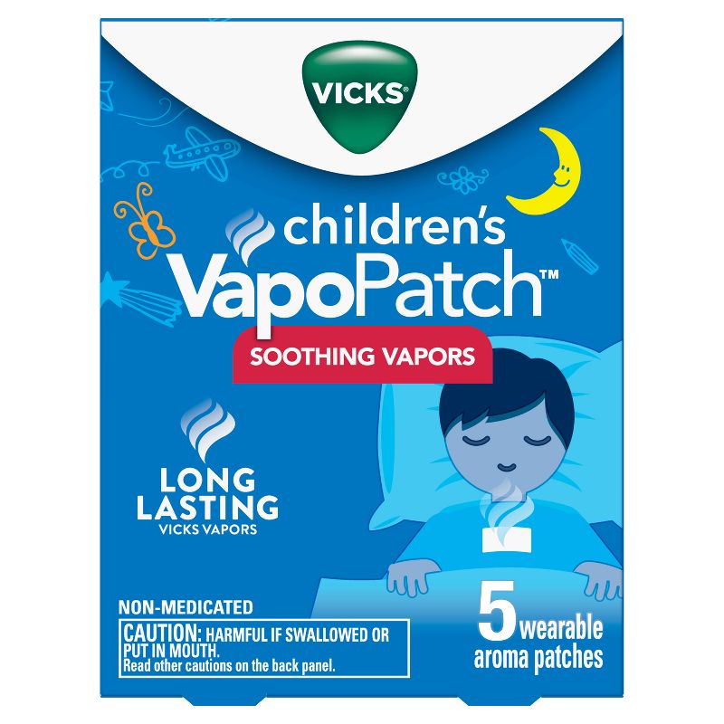 Vicks Children&#39;s VapoPatch with Long Lasting Soothing Vapors - Menthol - 5ct, 1 of 13