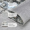 Washable Boho Area Rugs for Living Room Bedroom Vintage Persian Medallion Rug Non Slip Low Pile Carpet - 4 of 4