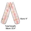 Allegra K Women's Transparent Skinny Organza Scarf Floral Neckerchief Hair Band - 3 of 4