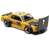 Skyline GT-R V8 Drift "Hakosuka" RHD "Mooneyes" Yellow with Carbon Hood 1/64 Diecast Model Car by Pop Race - 3 of 4