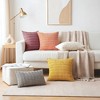 Unique Bargains Corduroy Decorative Modern Solid Throw Pillow Covers 2 Pcs - 3 of 4