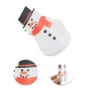 Unique Bargains Christmas Hair Clips Snowman for Christmas 3.15"x2.17"x1.97" Red White Black 1 Pc - 3 of 4