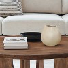 LuxenHome Ivory White Ceramic Modern Round Vase Off-White - 3 of 4