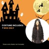 Forum Novelties Mesmerelda Long Goddess Black Adult Costume Wig - 4 of 4