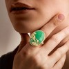 Ross-Simons Jade Vine Ring in 18kt Gold Over Sterling - 2 of 4
