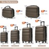Coolife 6-Piece ABS Hardshell Luggage Set - Lightweight & Durable Suitcases with Dual Spinner Wheels - 4 of 4
