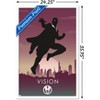 Trends International Marvel Heroic Silhouette - Vision Framed Wall Poster Prints - 3 of 4