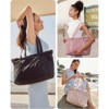 FATMOON Tote Bag for Women with Zipper, Gym tote with Compartments, Work Tote Nurse Dance Yoga Bag for Travel - 2 of 4