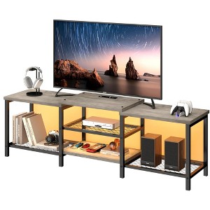 TV Stand to 75 Inch TV, 66.9" Entertainment Center with Power Outlet,TV Media Console Table - 1 of 4
