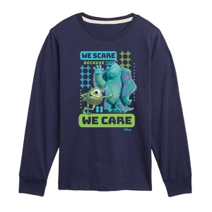 Boys' - Disney - We Scare Because We Care Long Sleeve Graphic T-Shirt - 1 of 4
