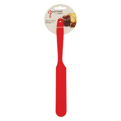 Red Silicone Jar Spatula for Mixing and Spreading