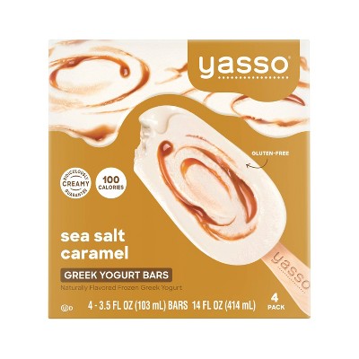 Yasso Frozen Greek Yogurt - Sea Salt Caramel Bars - 4ct