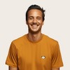 Dalix Cappuccino Embroidered Cotton Relaxed Boxy Fit Short Sleeve Crewneck Tee Shirt Mens - 3 of 4