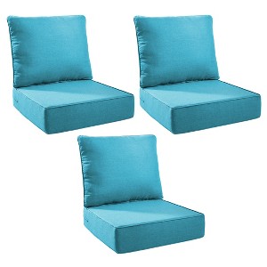 Gymojoy Outdoor Deep Seat Cushion Set 24 x 24 x 6 Inch - 3 Pair - 1 of 4