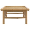 vidaXL Outdoor Bamboo Patio Table - Durable, Weather-Resistant, Easy-to-Clean Outdoor Surface - Perfect for Meals & Decorative Items – Brown. - 3 of 4