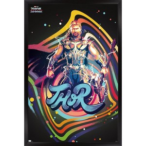 Trends International Marvel Thor: Love and Thunder - Squares Framed Wall Poster Prints - 1 of 4