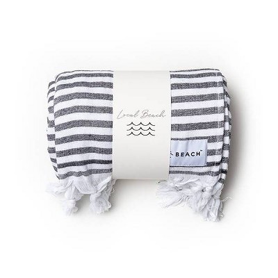 Cabo Beach Towel Black/White - Local Beach
