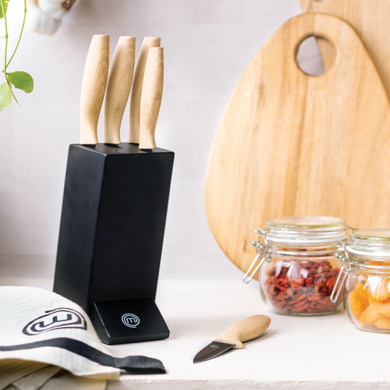 MasterChef® 5-Piece Knife Set With Ergonomic Handles and Knife Block, 5 of 8