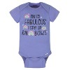 Onesies Brand Baby Girls' Short Sleeve Bodysuits, 8-pack - 3 of 4