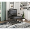 NicBex Faux Leather Accent Chair,Upholstered Living Room Chairs with Mid-Height Backrest and Metal Frame,Accent Chairs for Living Room - 2 of 4