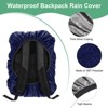 Unique Bargains Waterproof Backpack Rain Cover with a Vertical Reflective Strap for Hiking/Biking 1 Pc - 2 of 4