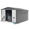 NicBex 10ft�12ft Outdoor Storage Sheds Metal Garden Sheds for Garden Tools, Bikes, Durable and Weather-Resistant - 4 of 4
